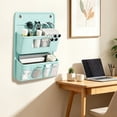thumbnail image 6 of Wall Mounted Storage Organizer With 2 Layered Pockets Wall Hanging Cloth Bag For Dormitory Bedroom, 6 of 6