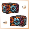 thumbnail image 3 of Lsque Colorful Blooming Flowers Print 4 Slice Toaster Cover , Kitchen Appliance Dustproof Protector , Toaster Protector Dustproof Kitchen Appliance Cover, 3 of 7