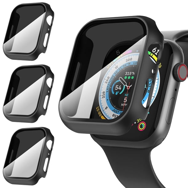 Funda protectora de pantalla de privacidad Suoman, paquete de 3 unidades, para Apple Watch Series 9/8/7, 45 mm