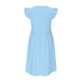 thumbnail image 6 of Edvintorg Dresses for Girls Summer Fashion Flying Sleeve High Low formal Dresses for Wedding Party 5-14 Years Teenage Girls' Clothing, 6 of 7