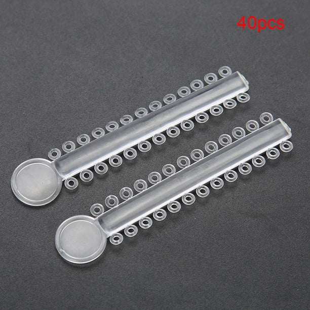 Ligaduras de ortodoncia dental, 40 piezas Ligaduras de ortodoncia dental Corrector de dientes Banda de goma de ortodoncia dental Rendimiento inigualable