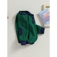 thumbnail image 3 of Mialoley Bébé Garçons Filles Sweat-Shirts Rompers Patch Patchwork Bande à Manches Longues Bébé Combinaisons Automne Bambin Vêtements Bodysuits, 3 of 9
