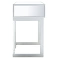 thumbnail image 3 of SAFAVIEH Lilo Silver/Mirror Rectangle Accent End Table (22.8 in. W x 15.8 in. D x 26 in. H), 3 of 12