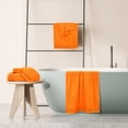 thumbnail image 5 of BELIZZI HOME Ultra Soft 6 Pack Cotton Towel Set, Contains 2 Bath Towels 28x55 inch, 2 Hand Towels 16x24 inch & 2 Wash Coths 12x12 inch, Ideal for Everyday use, Compact & Lightweight - Orange, 5 of 6