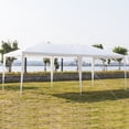 thumbnail image 6 of 10x20ft Commercial Party Tent - Heavy-Duty White PE Canopy w/ Threaded Iron Frame, 200 sq ft Coverage for Weddings, Markets & Events, 6 of 10