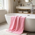 thumbnail image 4 of Large Bath Towel, Absorbent Quick-Drying Non-Shedding Towel for Home Use, Fiber Material, 1 Pack, Oversized Bath Sheet, 4 of 6
