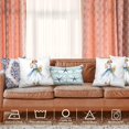 thumbnail image 5 of Flower Pillow Spring Pillow Cases, Summer Pillow Covers 16X16 Victorian Woman Home Décor Country Pillow Covers Digital Blended Hidden Zipperl Decorative Sofa Cover for Hair Skin Square 2 Pcs, 5 of 7