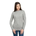 thumbnail image 4 of SAOL Aran Cable Knitted Sweater Women's Wool Crew Neck Irish Fisherman Pullover Made in Ireland, 4 of 6