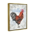 thumbnail image 4 of Stupell Industries Rustic Farmhouse Rooster Animals & Insects Painting Gold Floater Framed Canvas Art Print Wall Art, 25 x 31, 4 of 10