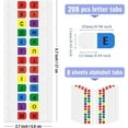 thumbnail image 2 of Triani 8 Sheet Sticky Alphabet Tabs Colorful Self-Adhesive Letter Tabs Small Alphabetical Index Tab Index Note Tabs for Notebook Books File Textbook Dictionary(208pcs), 2 of 7