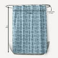 thumbnail image 5 of Simply Daisy 70" W x 73" L Criss Cross Bunnies Polyester Shower Curtain, After Rain Blue [1 Ct], 5 of 5