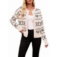 thumbnail image 2 of Women'S Valentine'S Day Love Heart Cardigan Cute Soft Open Front Knit Sweater Black Color M, 2 of 6
