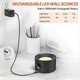 thumbnail image 4 of LED Wall Lamp with Battery Wall Light Indoor Dimmable Remote Control & Touch Control 360 Rotatable Wall Light 3 Colour Temperatures for Living Room Be, 4 of 5
