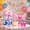 #3127-Pink, variant on Creatitoy Bubble Wand Set - Assorted Shapes Reusable Large Bubble Blower for Outdoor Parties Weddings Beach Picnics