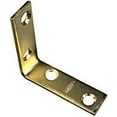 thumbnail image 2 of National Hardware V115 Series N190-835 Corner Brace, 2 in L, 5/8 in W, 2 in H, Steel, Brass, 0.08 Thick Material, 2 of 8