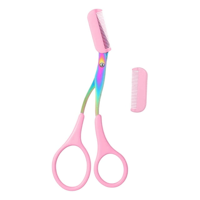 Tijeras recortadoras de cejas, tijeras para cejas con peine, tijeras de precisión para recortar cejas, recortador de cejas (sin incluir las depiladoras de cejas), tijeras para depilación de cejas.