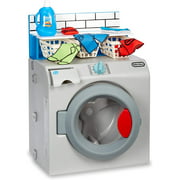 Angle View: Little Tikes First Washer-Dryer Realistic Pretend Play Appliance for Kids, Multicolor