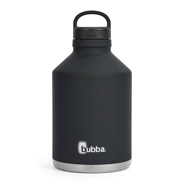 Botella para agua Bubba Recubierta de Goma de Acero Inoxidable, 64 oz Negra
