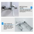 thumbnail image 2 of Hot And Cold Folding Faucet Tap Dual Lever Taps ,Easy to Install, 2 of 9
