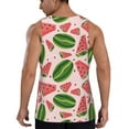thumbnail image 3 of Easygdp Watermelon Men's Tank Top, Sleeveless Muscle T Shirts, Breathable, Quick-Dry, Loose for Gym, Running, Fitness - Small, 3 of 9