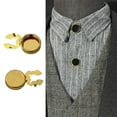 thumbnail image 2 of COMEET Button Covers,10pcs Brass Round Cuff Button Covers Cuff Links for Wedding Formal Shirt Mens Formal, 2 of 7