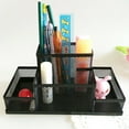 thumbnail image 4 of Sparsain Metal Mesh Table Organizer, Desk Container, Pen Holder, Office Supplies Storage Case (Black), 4 of 6