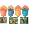 thumbnail image 1 of Paquete de 4 soportes para cepillos de dientes Yuxing adhesivos para pared para baño, 1 of 4