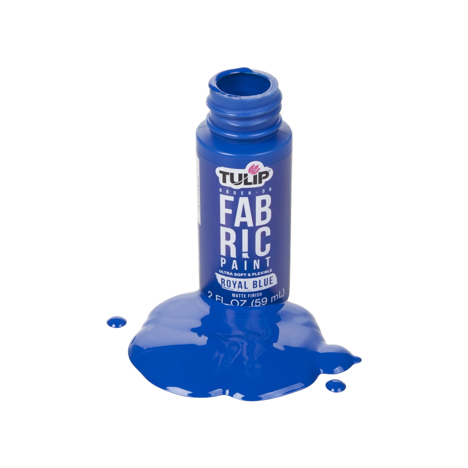 Tulip Royal Blue Brush-on Fabric Paint 2 fl oz - Permanent, Flexible, Machine Washable