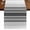 Gray, variant on Turquoise Aqua Stripes 36 Inch Table Runner, Modern Minimalist Abstract Lines Farmhouse Dresser Scarf Cotton & Linen Tablerunner for Dining/Kitchen Island/Holiday Party Décor Small 13" x 36"