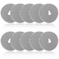 thumbnail image 2 of 10Pcs Rotary Cutter Blades 45mm SKS-7 High-Carbon Steel Rotary Cutter Replacement Sharp Round Wheel Cutter Blades Set Paper Cutting Blade for Fabric Leather Paper, 2 of 10