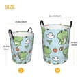 thumbnail image 5 of Gaeub Cute Floral Frog Dirty Clothes Storage Basket, Toy Storage Bin for Storing Clothing, Diapers, Toys -, 5 of 8