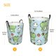 thumbnail image 3 of Fotbe Cute Floral Frog Cesto de Ropa con Asas, Cesto Impermeable de Gran Capacidad, Bolsa de Lavado para Dormitorio, Cesto de Ropa con Ruedas y Asas-Small, 3 of 6