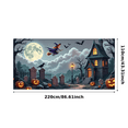 thumbnail image 3 of Halloween Theme Witch Design Spooky Night Graveyard Scene for Party Decoration Indoor Outdoor, 3 of 9