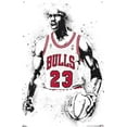 thumbnail image 4 of Michael Jordan - Watercolor Wall Poster with Pushpins, 22.375" x 34", 4 of 4