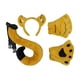 thumbnail image 2 of Conjunto de disfraces de animales, disfraz de animal, cola, Halloween, cosplay, fiesta, aro para el pelo Amarillo, 2 of 9