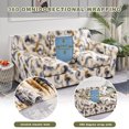 thumbnail image 6 of Eco-Ancheng Sofa Cover Stretch Printed with 3 Individual Cushion Covers, 4 Pieces, 6 of 7