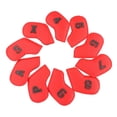 thumbnail image 2 of 20 Piezas de material cuero Universal Golf Iron Headcover ,,,7,8,9,a,S,P,X Protección kusrkot Cubierta de cabeza de hierros de golf, 2 of 8