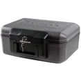 thumbnail image 1 of SentrySafe Caja de seguridad ign&iacute;fuga con cerradura de llave, segura para el pecho para el hogar con seguridad resistente al fuego, 0.18 pies c&uacute;bicos, 6.1 x 14.3 x 11.2 pulgadas,, 1 of 7