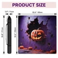 thumbnail image 2 of Mahjong Mat, 33x33 Inch Non-Slip Noise Reduction Waterproof Game Mat for Poker Cards Dominoes, No-Crease Surface with Black Carry Bag (Pumpkin Theme), 2 of 9