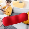 thumbnail image 3 of Bolster Pillow for Legs, Knees, Lower Back Memory Foam Half Moon Pillow Semi Roll Pillow Great Knee Pillow, Leg Rest Pillow, Pillow - Red, 3 of 8