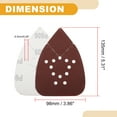 thumbnail image 4 of Unique Bargains 50 Pcs 5.31"x3.86" 600 Grit Universal Sanding Discs - Hook and Loop Sandpaper -  Paper Base Red, 4 of 6