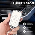 thumbnail image 3 of Key Fob Cover Compatible with Fit for Toyota Grand Highlander Camry Corolla Tundra Prius Venza Tacoma 4Runner RAV4 Land Cruiser Crown Sienna Keychain Case Holder Protector,A:white, 3 of 6