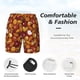 thumbnail image 3 of Balery Almond Nuts Bañador para hombre, shorts de playa de secado rápido con entrepierna y forro de compresión-Medium, 3 of 6