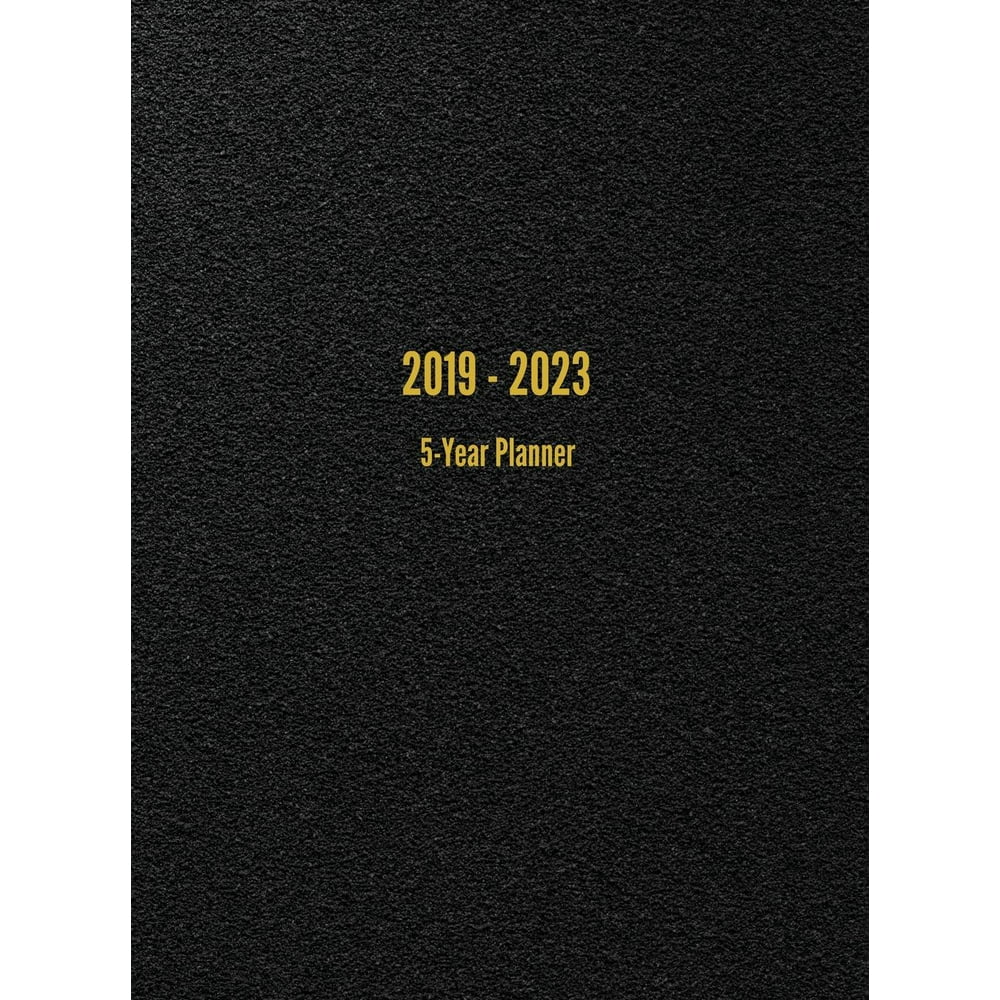 2023 Calendar Book 20192023 5Year Planner 60Month Calendar (Black) (Hardcover)
