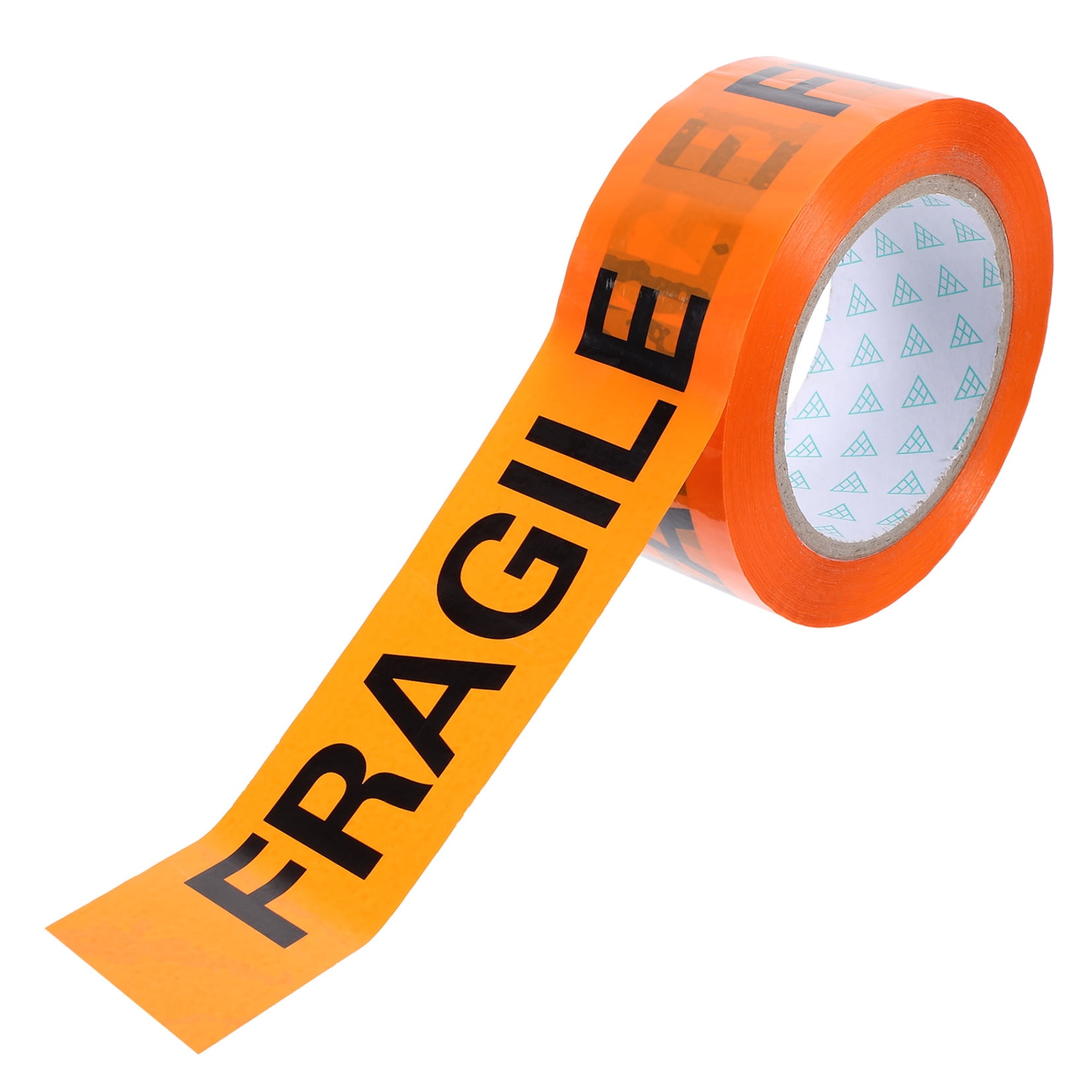 HONITANO 1 Roll Packing Tape Fragile Orange Background with Black Text 4.8cm x 393.7in for