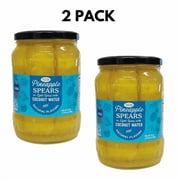 Sweet Harvest Pineapple Spears in Light Syrup with Coconut Water 2 Pack 24 oz