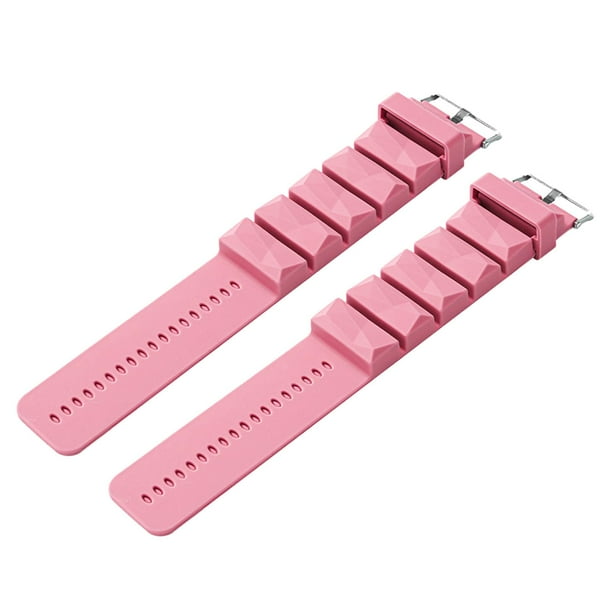 2x Pesas para muñecas, pulseras con peso, correas de entrenamiento de fuerza, pesas para tobillos para ejercicio, cardio, fitness, jogging, aeróbicos Rosa
