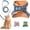 Blue, variant on UOSIA Cat Harness and Leash Escape Proof Adjustable Cat Leash Vest Puppy Leash for Small Dogs