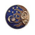 thumbnail image 1 of Broche YONGSHENG con forma de Luna Y Estrella Azul Cielo, 1 of 5