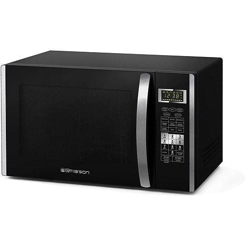 Emerson 1 5 Cu Ft 1000w Convection Microwave Oven With Grill Touch 1000w Convection Microwave Oven With Grill Touch Control Countertop Stainless Steel And Black Cabinet Mwcg1584sb